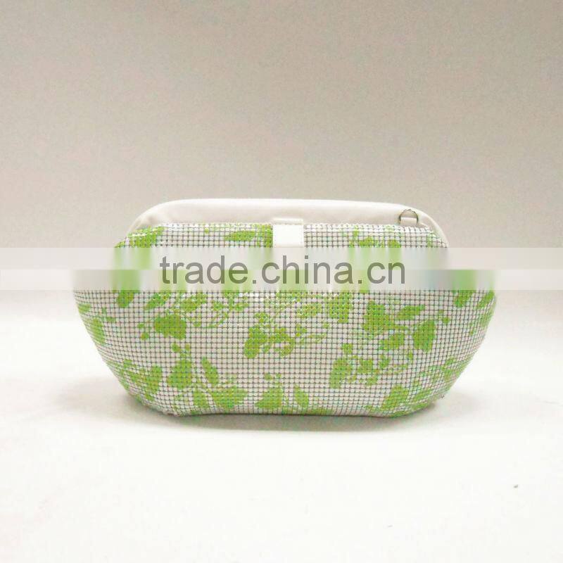 Print flower pattern aluminium mesh bag