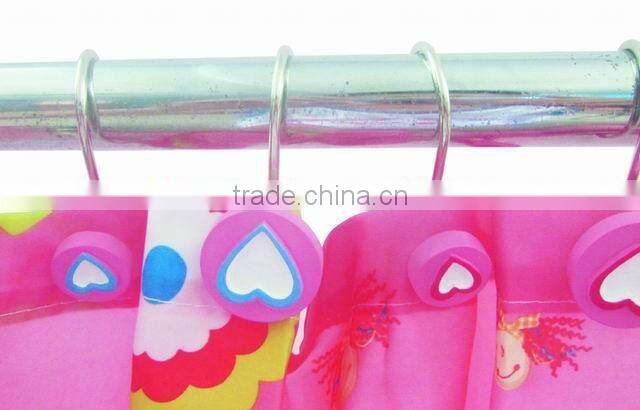 100% polyester shower curtains,fabric shower curtains,