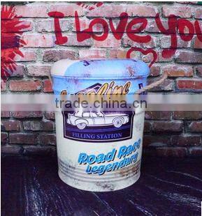 Vintage Storage Stool Seating Box