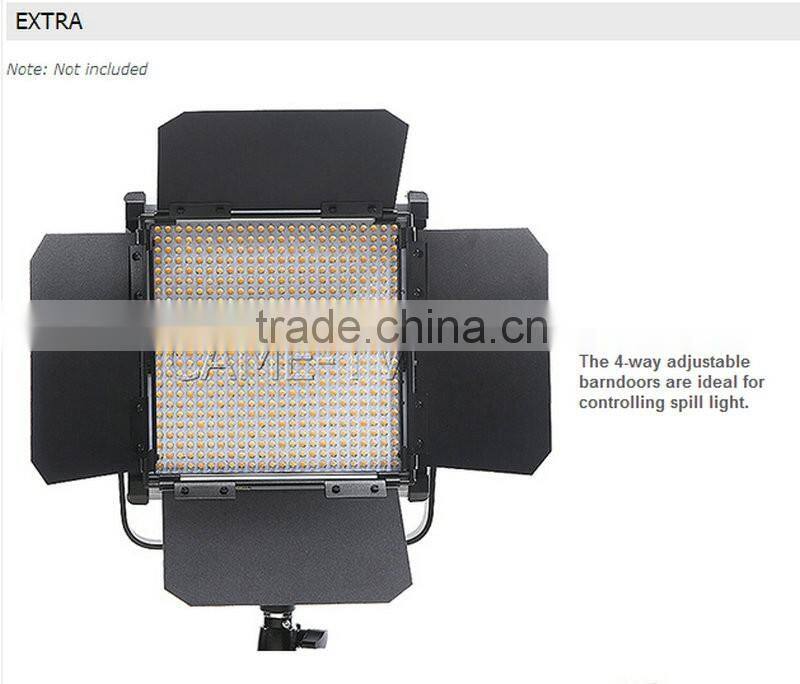 CAME-TV 576D Daylight LED Video Panel light Film Studio light kits (4 Piece Set)