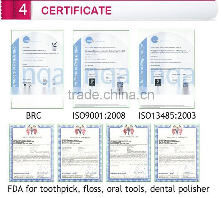 hand push interdental cleaning brush with button