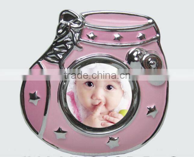 Pink sliver my first year baby wooden picture frame wood pciture frame for sale