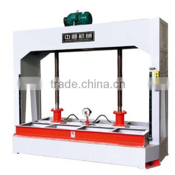 Woodworking machine hydraulic cold press veneer machine