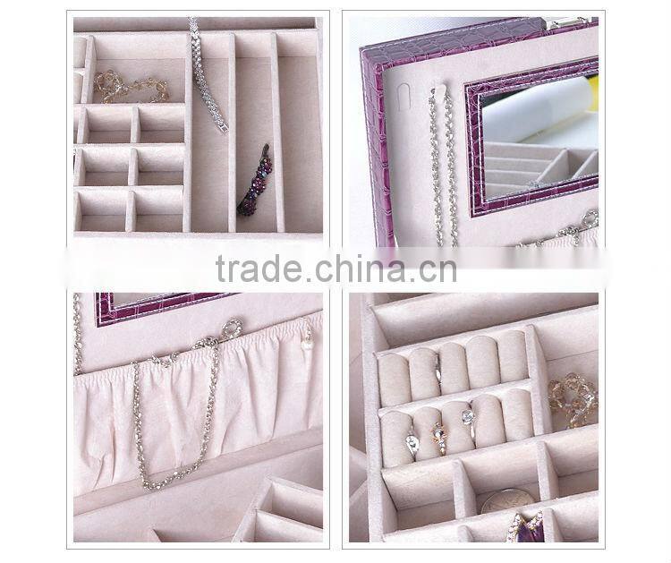 high quality faux leather square gift box