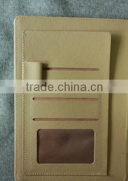 Luxury Eco-friendly leather notebook , A5 custom design PU notebook