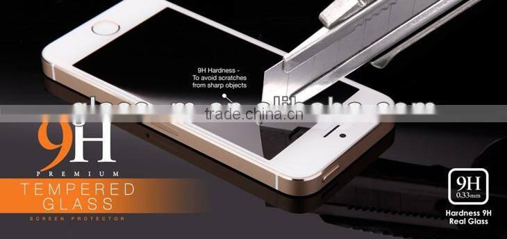 Hot blue film mobile phone accessory for iphone 5s screen cover glass protector