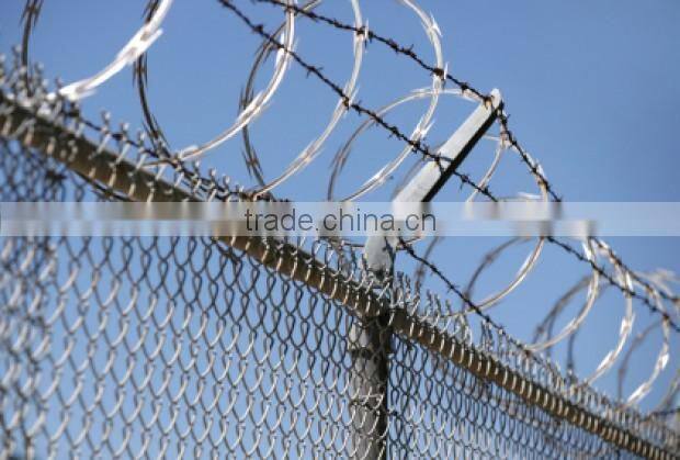 Galvanized Airport Fence Razor Barbed Wire Airport Fence