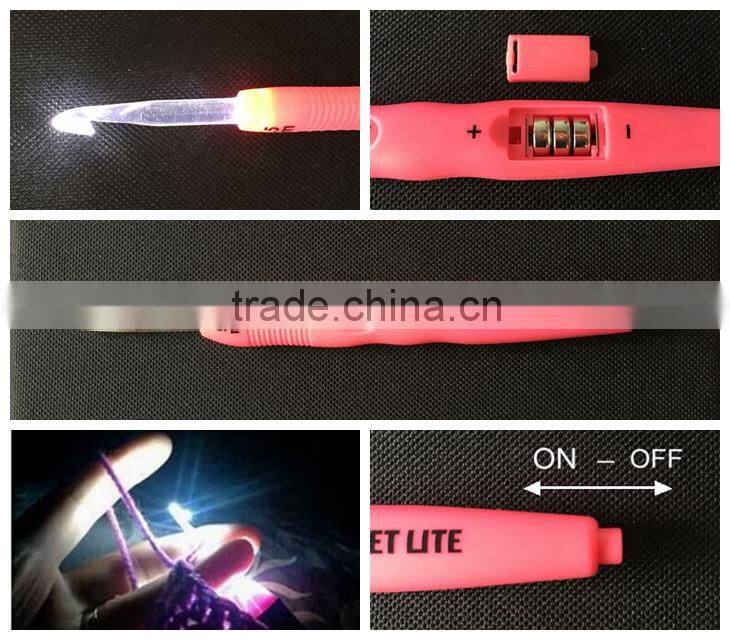 Crochet Lite Crochet Hooks, Size I/5.5mm,Pink