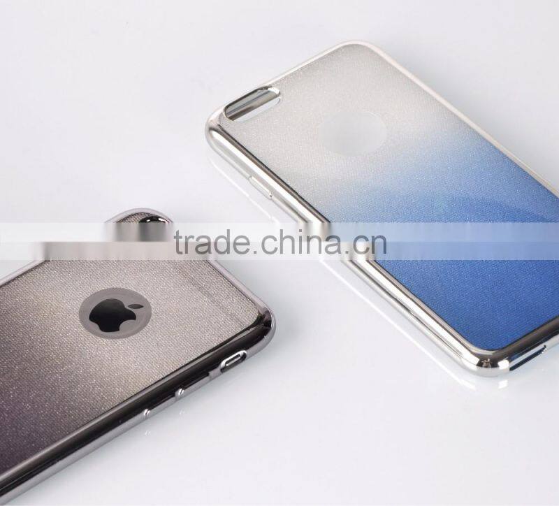 2017 New Designs Electroplate Grid Pattern Bling Ultra Slim soft Case cover for huawei y6ii