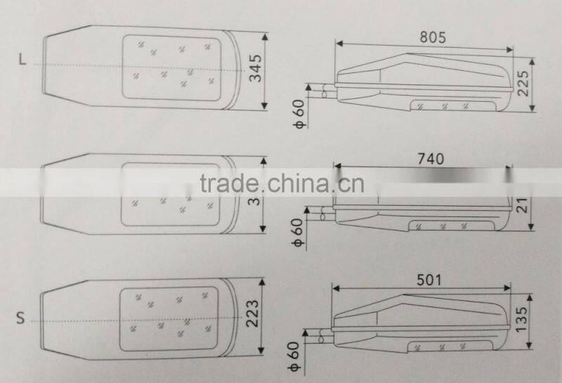 250w traditional outdoor light street light