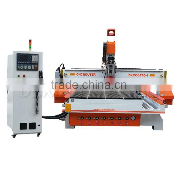 1530 Rotary Device ATC cnc router machine 1530 4 axis with CE, ISO 9001, SGS