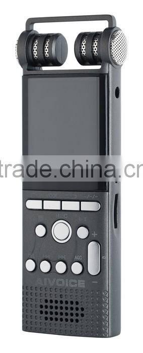 High qualtiy PCM noise reduction AGC voice recorder with 1536Kbps Hi-Fi recording