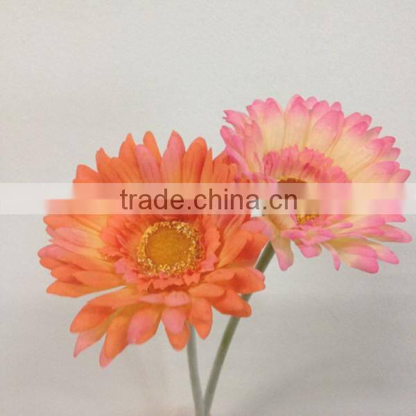 high quality real touch fabric flower single gerbera daisy artificial flowers