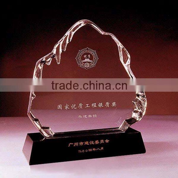 Transparent Crystal Iceberg for Crystal office Decoration