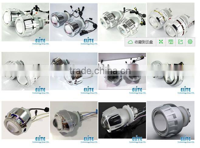 Hot!!!High Brightness 3inch HQI Hid projector dual angel eye on promotion