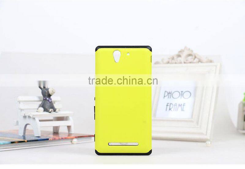 2014 LZB wholesale PC+TPU Phone case for Sony xperia c3,for Sony Xperia C3 case