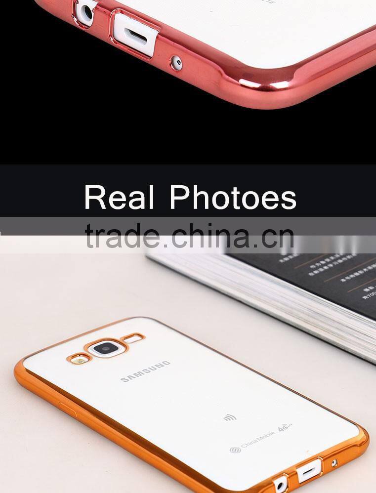 LZB New arrival Electroplating TPU Cover Case for Samsung galaxy j7
