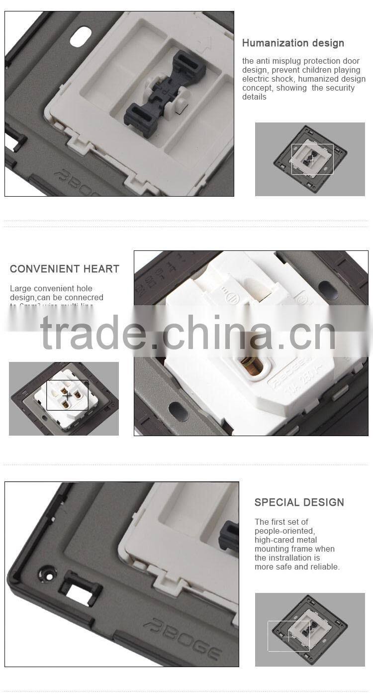 door bell switch with aluminium drawing cover