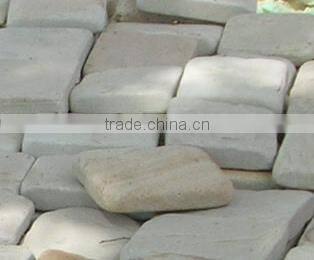 White cobble and pebble stone for decoration