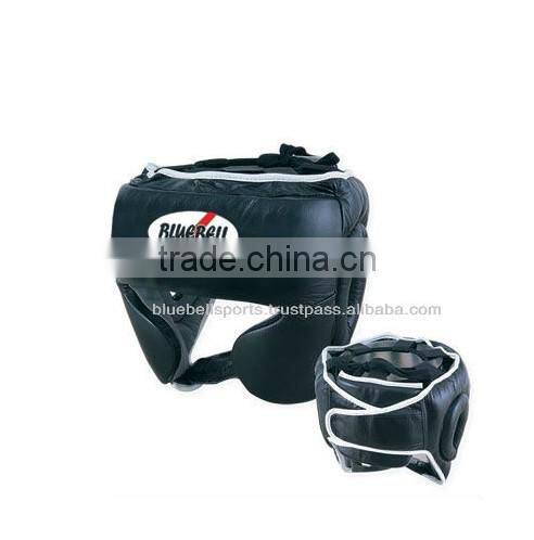 High Quality Full face Leather and PU Inside Boxing Head Guard