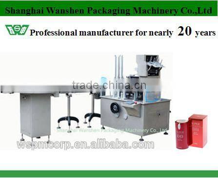 Shanghai Wanshen HDZ 100 Automatic Cartoning Machinery for Pharmaceutical Bottle/Soft Tube/Blister/Injection/Pillow bag