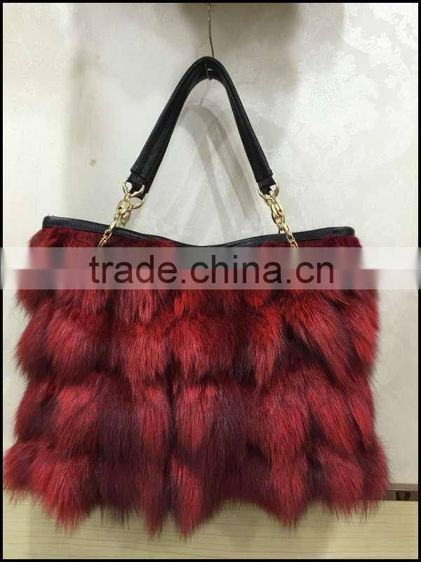 vogue and hot fox handbag red