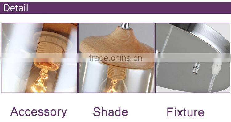 crystal glass column chandelier lamp pendants