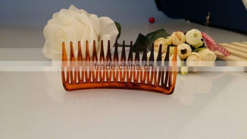Factory Wholesale cheap price french twist hair combs personalized hair combs french style vintage hair accessories brown combs