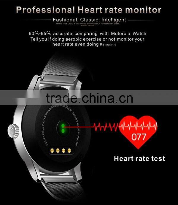 K88H Smart Bluetooth Watch 2016 Latest Calorie and Heart Rate Measuring Smartwatch Wholesale.