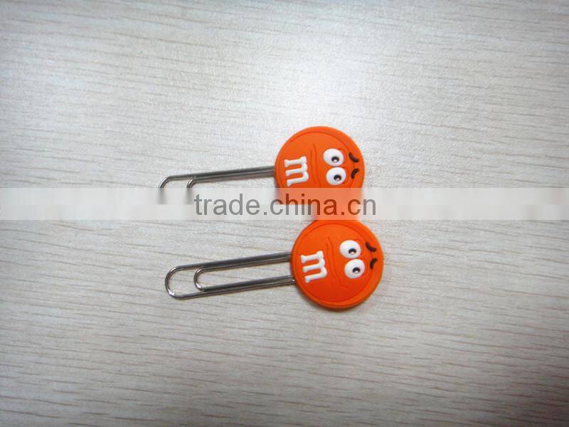 Fashion 3d Soft Pvc Book Mark