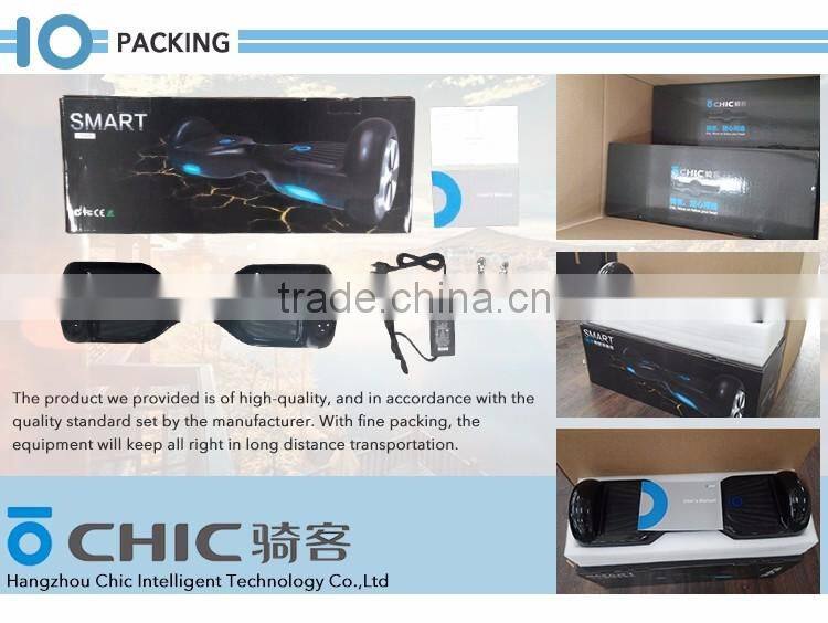 Hands free electric hoverboard scooter with CE/FCC/ROHS/C-TICK