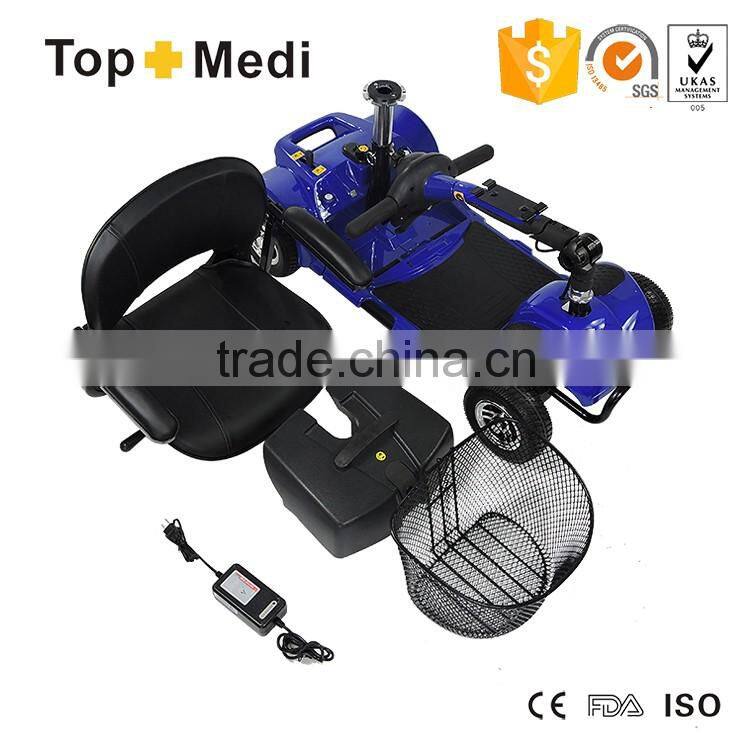 Lead Acid Folding Mobility Disabled Scooter with CE approval/silla de ruedas electrica scooter