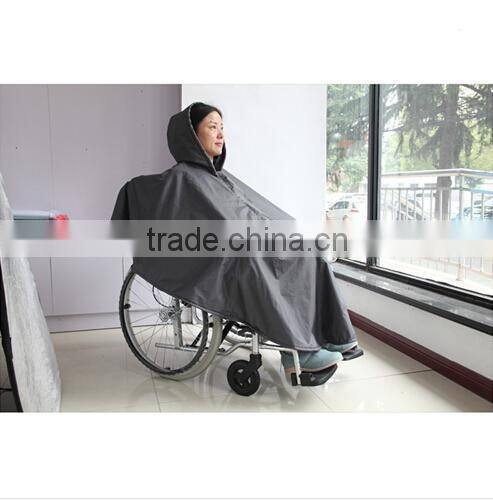 Scooter Accessories Waterproof Lined Tartan Disabled Wheelchair Poncho Raincoat