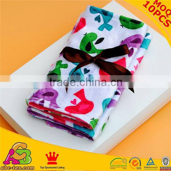 2015 newest design MOQ 10PCS skin friendly SGS checked burping cloths