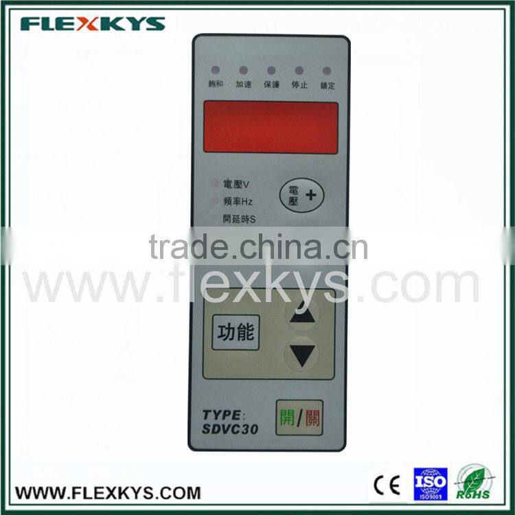 Pillow Embossed High Quality Graphic Overlay for Membrane Control Panel