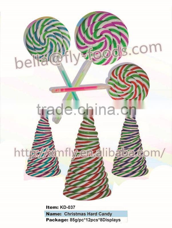 Giant Pin Pop Strawberry Flavour Rainbow Lollipop