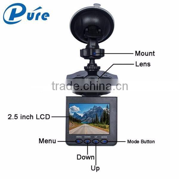 Portable HD Car Vehicle Dash Dashboard Camera IR DVR Cam Night Vision Recorder