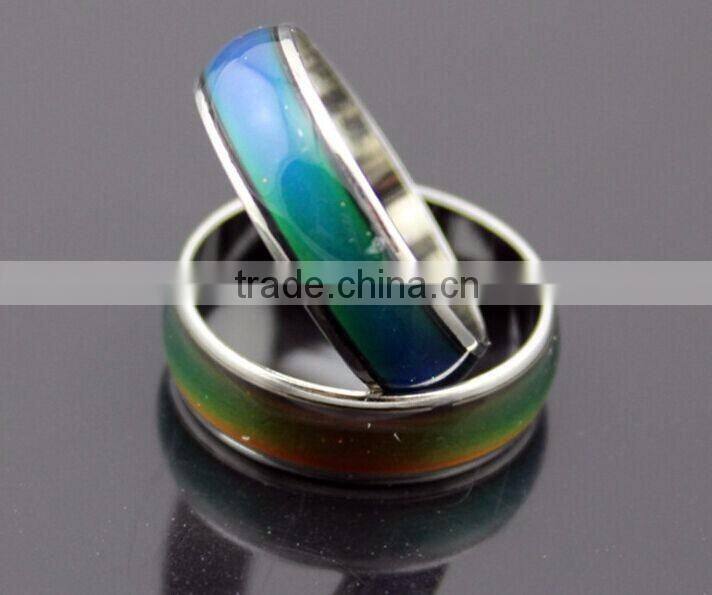 Hot alloy smooth changeable colour magic rings