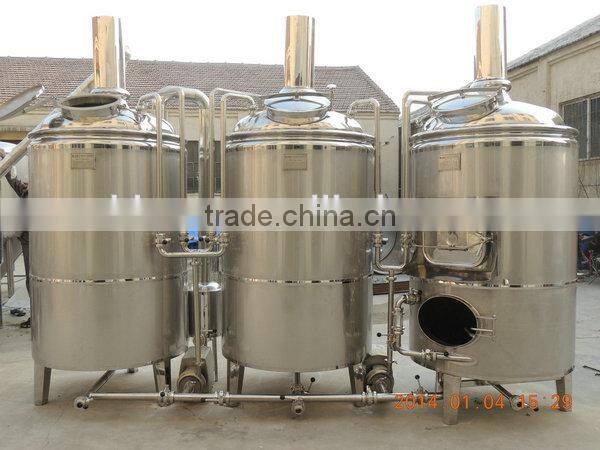 500L beer brewing equipment, used at bar, restaurant, made by red copper, SS material