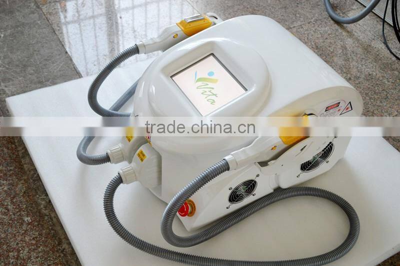 2 in 1 SHR IPL laser hair removal machine with 2 handles