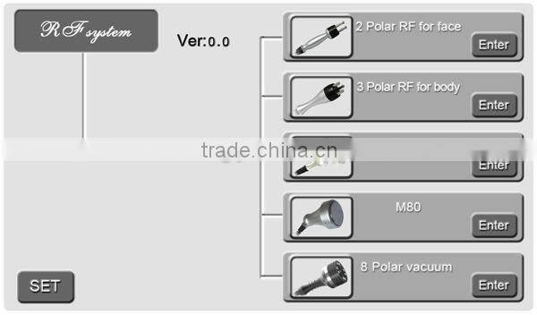 Portable fat cavitation device cavitation and radiofrequency slimming machine / tripolar rf cavitation machine