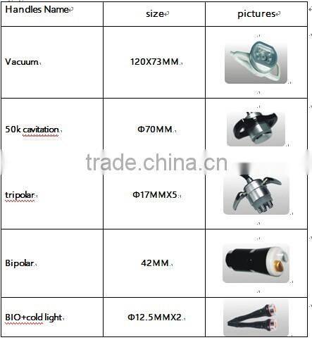 2016 New Technology! 50K cavitation negative pressure vacuum rf slimming machine