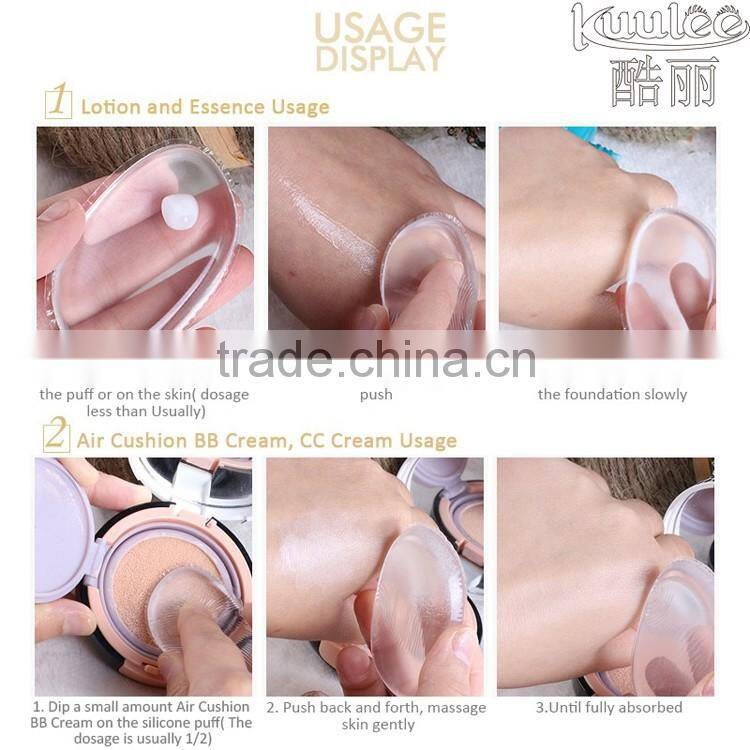 New Design Foundation Alibaba Best Seller Washable Customized Color Silicone Blende Silica Makeup Puff