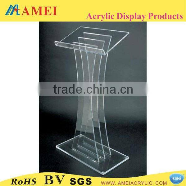 Bespoke high grade clear acrylic church pulpit
