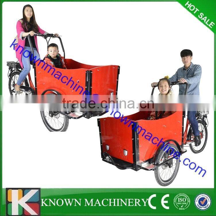 Three wheel triporteur electric cargo trike reverse trike for sale
