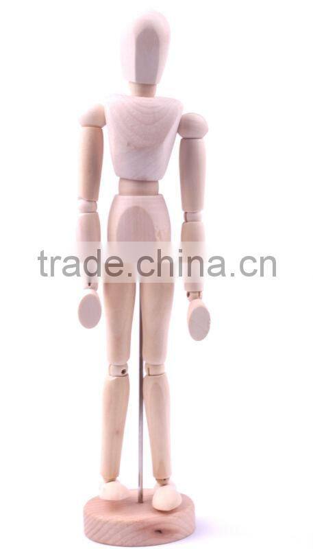 Rotable wooden artist drawing manikin/ female drawing manikin/manikin for sale