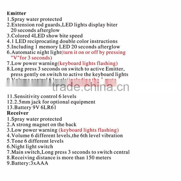 Carp Fishing Bite Alarm LED