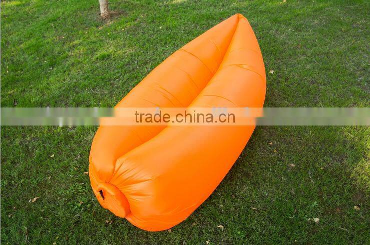 Outdoor Inflatable Sunbath Nylon Fabric Beach Lounger Convenient Compression layba