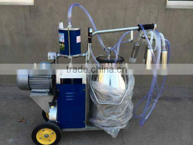 Hot sale low price piston goat milking machine with single bucket
