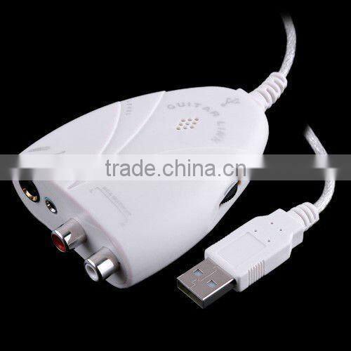 Mini USB Link Cable Guitar to PC/Headphone/Speaker